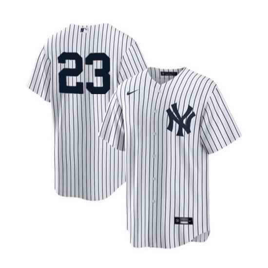 Men New York Yankees #23 Don Mattingly White Cool Base Stitched Baseball jersey
