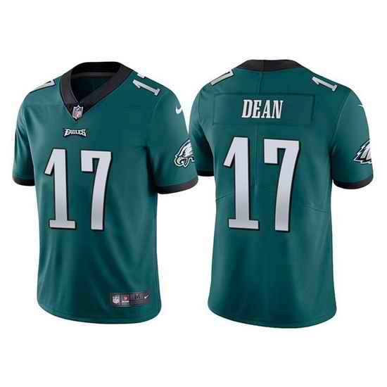 Men Philadelphia Eagles #17 Nakobe Dean Green Vapor Untouchable Limited Stitched jersey