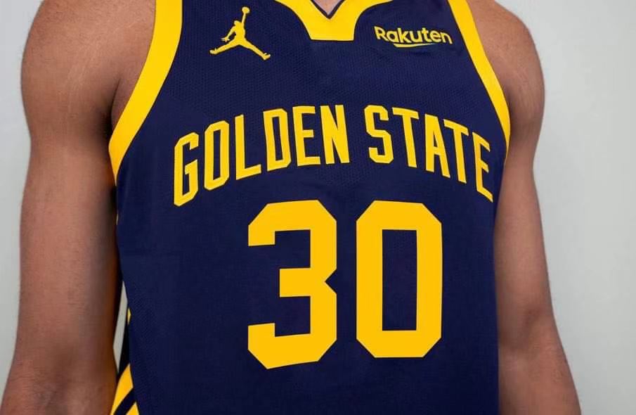 Men's Golden State Warriors #30 Stephen Curry Navy Stitched Basketball Jersey