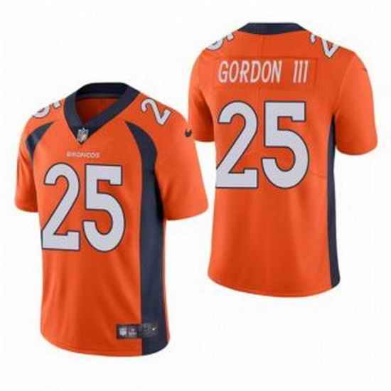 Men Orange Denver Broncos #25 Melvin Gordon III Vapor Untouchable Limited Stitched Jersey