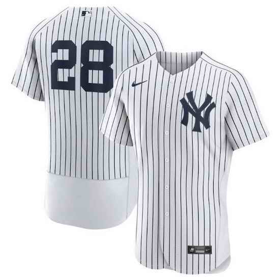 Men New York Yankees #28 Josh Donaldson White Flex Base Stitched jersey