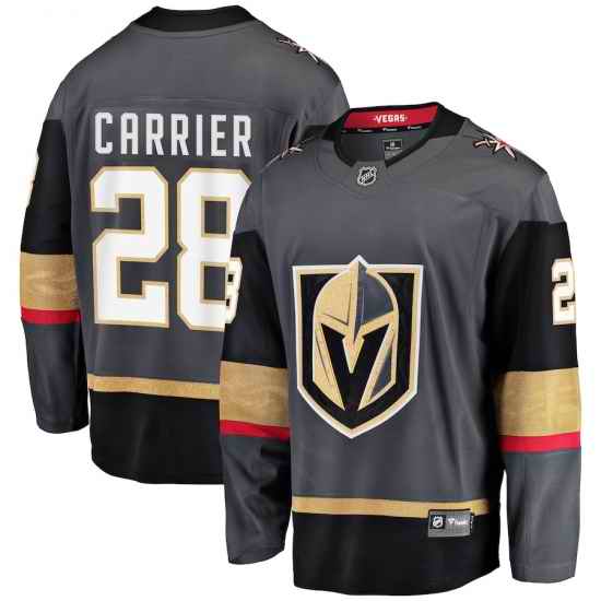 Vegas Golden Knights #28 William Carrier 2018 Stanley Cup Final Bound Breakaway Home Gray Jersey