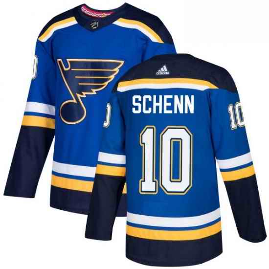 Mens Adidas St Louis Blues #10 Brayden Schenn Premier Royal Blue Home NHL Jersey