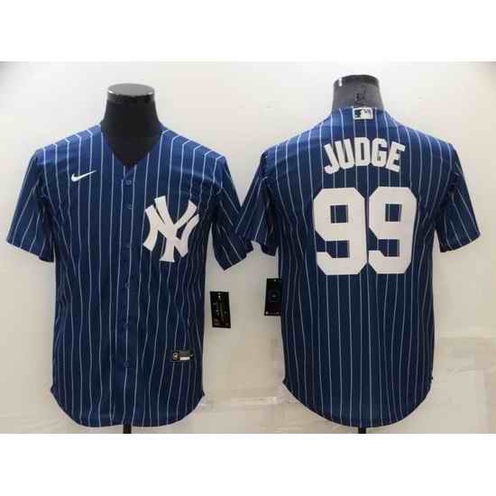 Men New York Yankees #99 Aaron Judge Navy Cool Base Stitched jersey