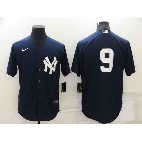 Men New York Yankees #9 Roger Maris Navy Cool Base Stitched jersey