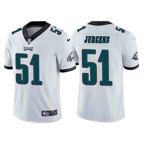 Men Philadelphia Eagles #51 Cameron Jurgens White Vapor Untouchable Limited Stitched Jersey
