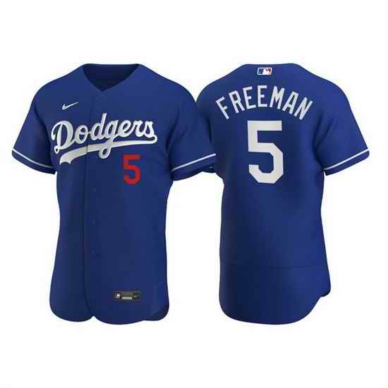 Men Los Angeles Dodgers #5 Freddie Freeman Royal Flex Base Stitched jersey