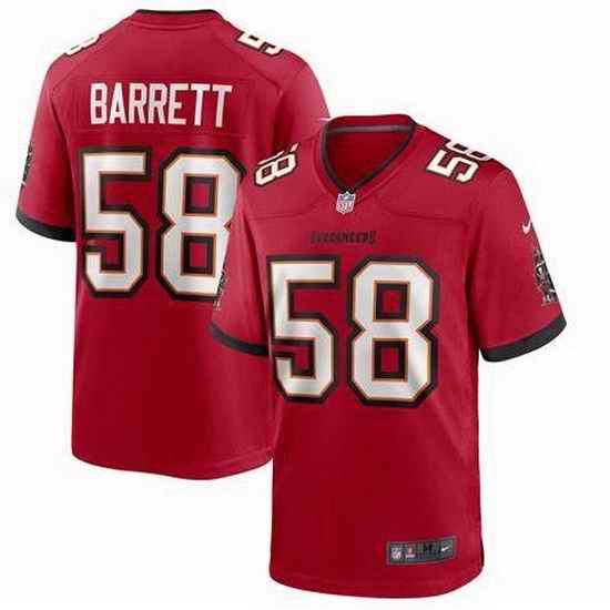 Men Nike Tampa Bay Buccaneers #58 Shaquil Barrett Red Vapor Limited Jersey