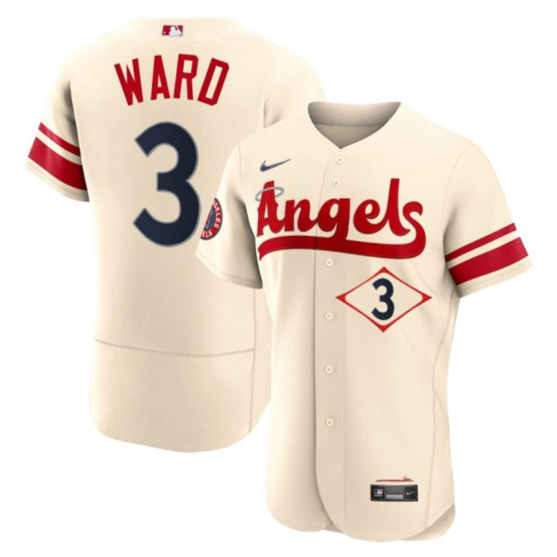Angels #3 Taylor Ward Cream 2022 City Connect Flexbase Jersey