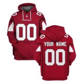 Men%27s Arizona Cardinals Active Player Red Custom 2021 Pullover Hoodie