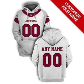 Men%27s Arizona Cardinals Active Player White Custom 2021 Pullover Hoodie