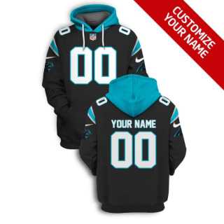 Men%27s Carolina Panthers Active Player Black Custom 2021 Pullover Hoodie