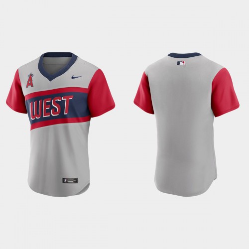 Los Angeles Los Angeles Angels Men’s Nike Gray 2021 Little League Classic Authentic MLB Jersey Men’s