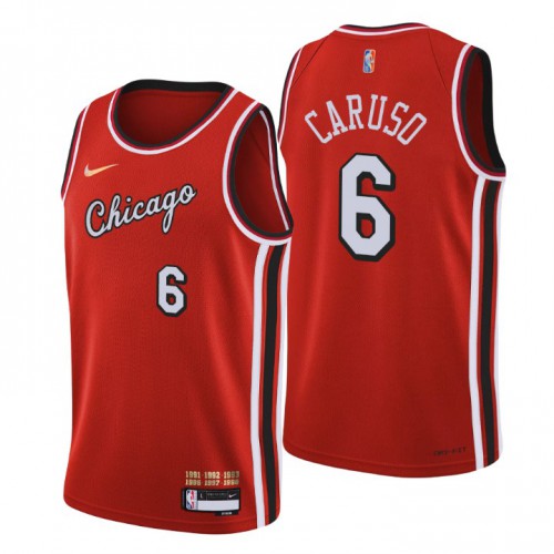 Chicago Chicago Bulls #6 Alex Caruso Men’s Nike Red 2021/22 Swingman NBA Jersey – City Edition Men’s