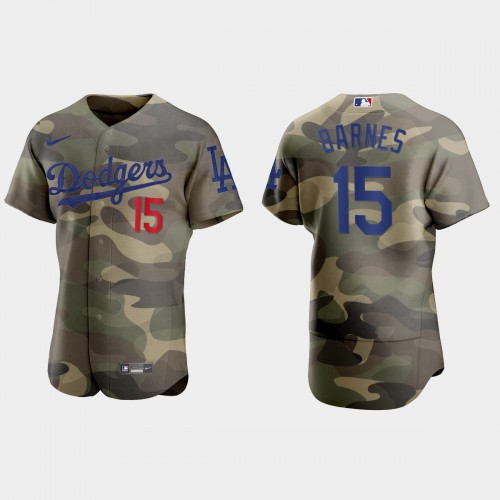 Los Angeles Los Angeles Dodgers #15 Austin Barnes Men’s Nike 2021 Armed Forces Day Authentic MLB Jersey -Camo Men’s
