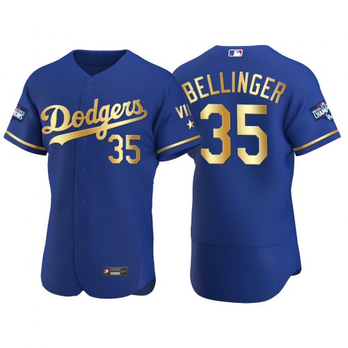 Los Angeles Los Angeles Dodgers #35 Cody Bellinger Men’s Nike Authentic 2021 Gold Program World Series Champions MLB Jersey Royal Men’s