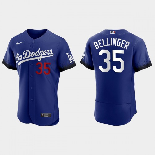 Los Angeles Los Angeles Dodgers #35 Cody Bellinger Nike Men’s 2021 City Connect Authentic MLB Jersey Royal Men’s