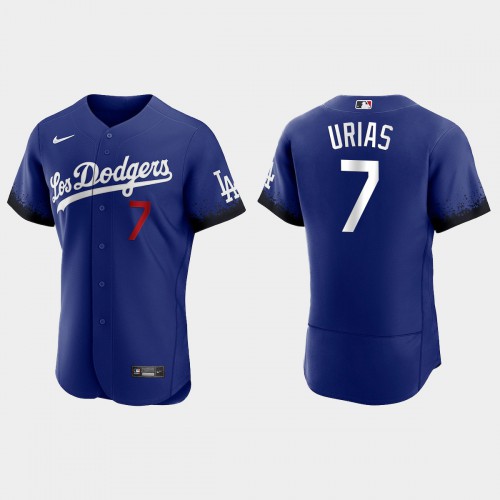 Los Angeles Los Angeles Dodgers #7 Julio Urias Nike Men’s 2021 City Connect Authentic MLB Jersey Royal Men’s