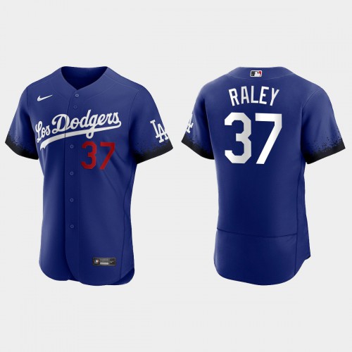 Los Angeles Los Angeles Dodgers #37 Luke Raley Nike Men’s 2021 City Connect Authentic MLB Jersey Royal Men’s