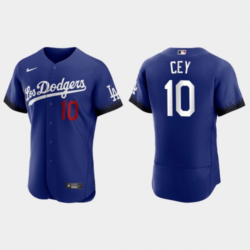 Los Angeles Los Angeles Dodgers #10 Ron Cey Nike Men’s 2021 City Connect Authentic MLB Jersey Royal Men’s