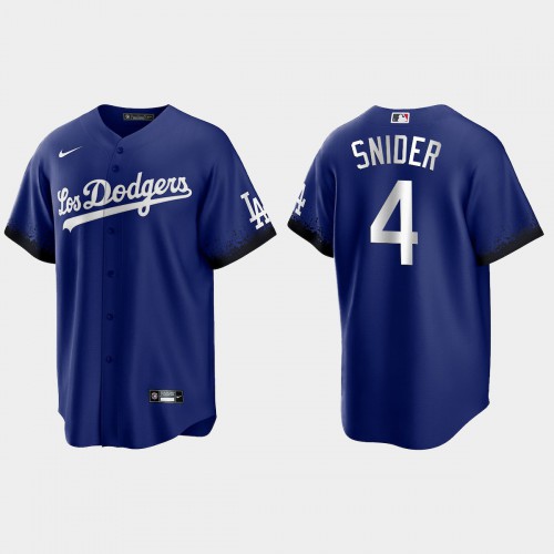 Los Angeles Los Angeles Dodgers #4 Duke Snider Nike Men’s 2021 City Connect Game MLB Jersey Royal Men’s