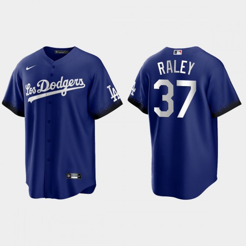 Los Angeles Los Angeles Dodgers #37 Luke Raley Nike Men’s 2021 City Connect Game MLB Jersey Royal Men’s