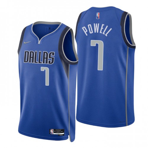 Nike Dallas Mavericks #7 Dwight Powell Blue Men’s 2021-22 NBA 75th Anniversary Diamond Swingman Jersey – Icon Edition Men’s