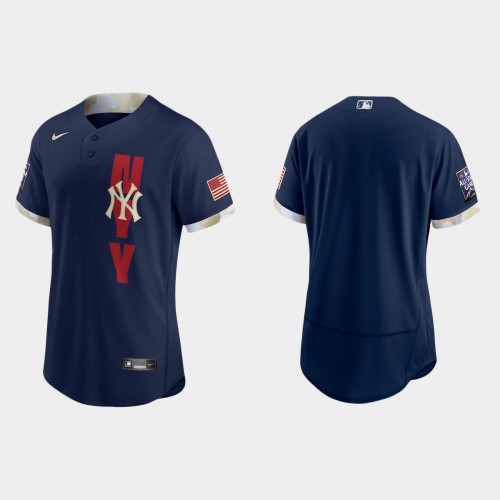New York New York Yankees 2021 Mlb All Star Game Authentic Navy Jersey Men’s
