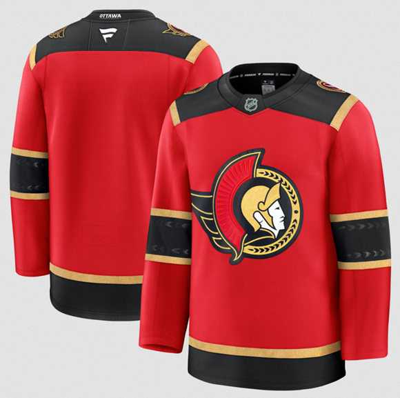 Men%27s Ottawa Senators Blank Red Alternate Stitched Hockey Jersey