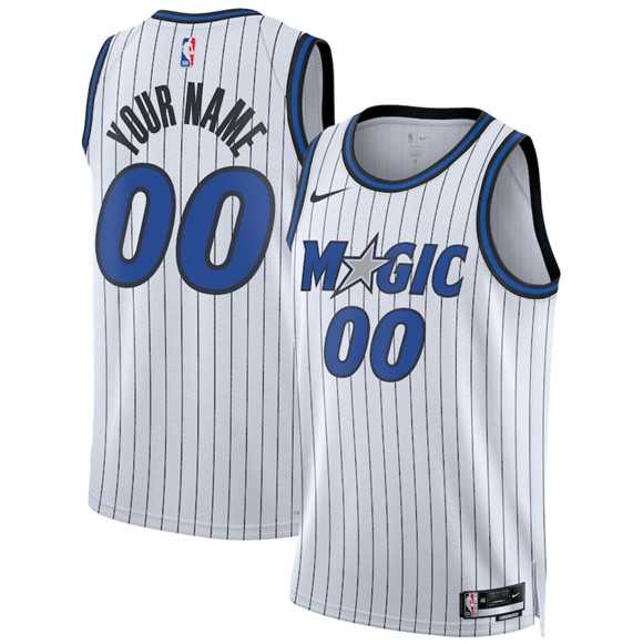 Men%27s Orlando Magic Active Player Custom White 2025 Association Edition Stitched Basketball Jersey