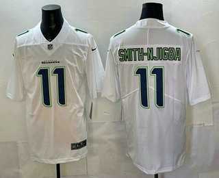 Men%27s Seattle Seahawks #11 Jaxon Smith-Njigba Limited White Fashion Vapor Stitched Jersey