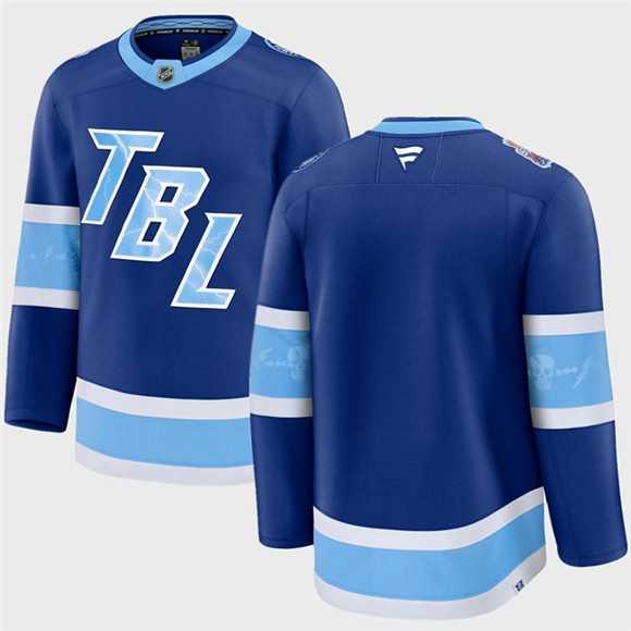Men%27s Tampa Bay Lightning Blank Blue 2026 Stadium Series Stitched Jersey Dzhi