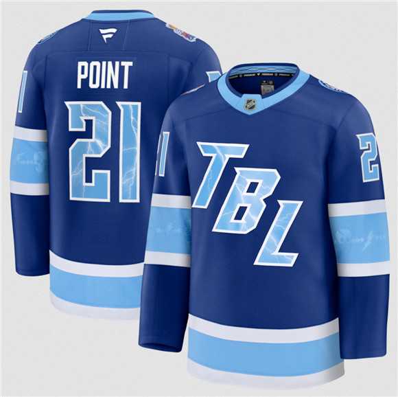 Men%27s Tampa Bay Lightning #21 Brayden Point Blue 2026 Stadium Series Stitched Jersey Dzhi