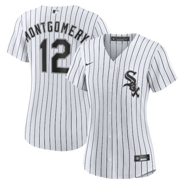 Women%27s Chicago White Sox #12 Colson Montgomery White Cool Base Stitched Jersey Dzhi