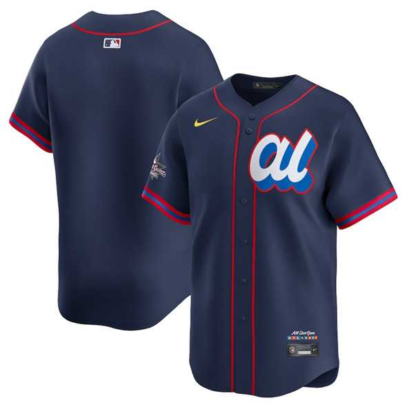Men%27s American League Blank Navy 2025 All-Star Edition Limited Stitched Baseball Jersey