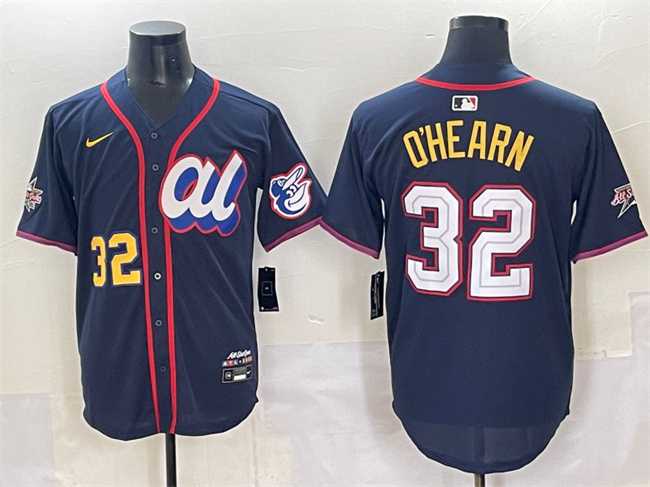 Men%27s American League #32 Ryan O%27Hearn Navy 2025 All-Star Edition Limited Stitched Baseball Jersey
