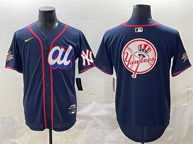 Men%27s American League New York Yankees Team Big Logo Navy 2025 All-Star Edition Limited Stitched Baseball Jersey