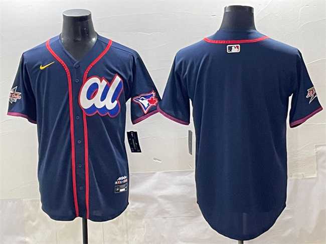 Men%27s American League Toronto Blue Jays Blank Navy 2025 All-Star Edition Limited Stitched Baseball Jersey