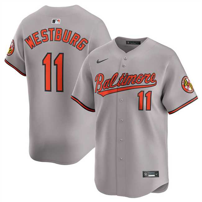 Men%27s Baltimore Orioles #11 Jordan Westburg Gray 2025 Limited Cool Base Stitched Baseball Jersey Dzhi