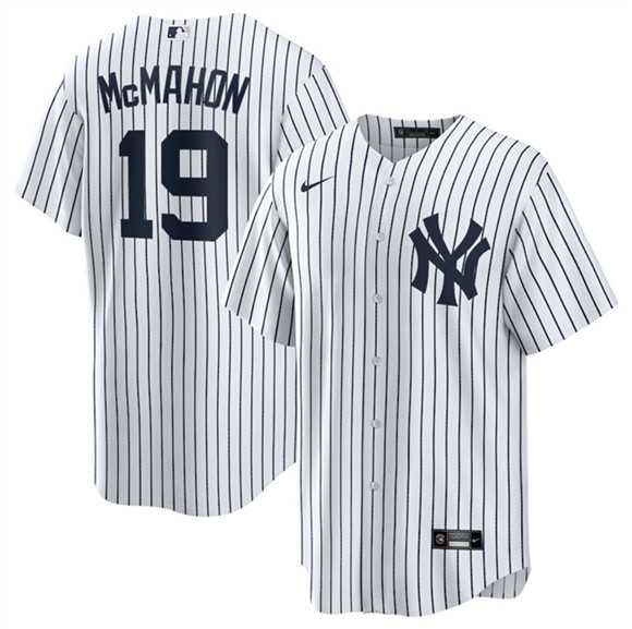 Men%27s New York Yankees #19 Ryan McMahon White 2025 Cool Base Stitched Jersey Dzhi