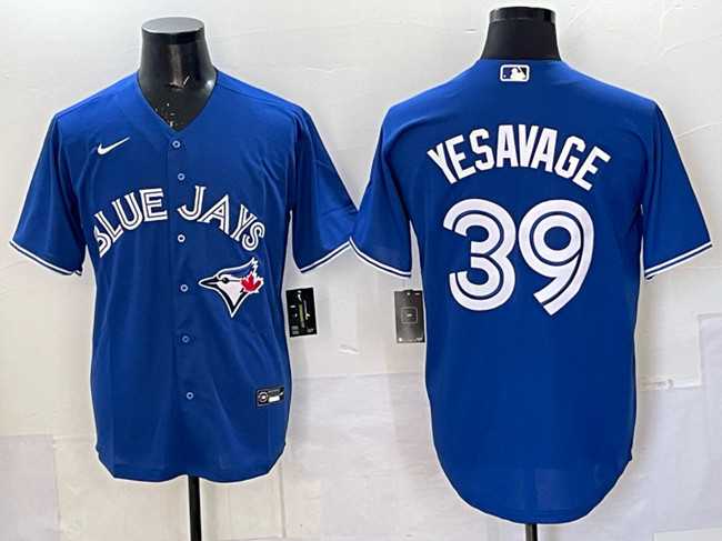 Men%27s Toronto Blue Jays #39 Trey Yesavage Royal Cool Base Stitched Jersey