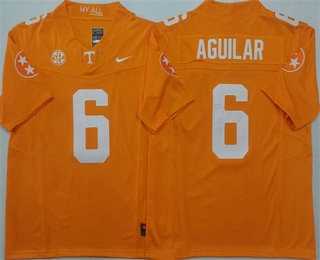 Men%27s Tennessee Volunteers #6 Joey Aguilar Orange 2024 FUSE College Football Jersey