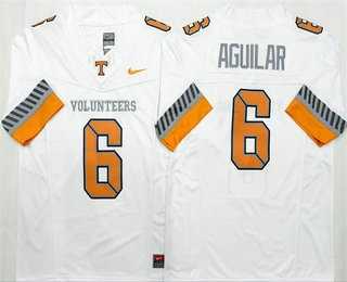 Men%27s Tennessee Volunteers #6 Joey Aguilar Limited White 2025 College Football Jersey