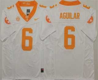 Men%27s Tennessee Volunteers #6 Joey Aguilar White 2024 FUSE College Football Jersey
