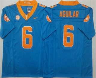 Men%27s Tennessee Volunteers #6 Joey Aguilar Blue FUSE College Football Jersey