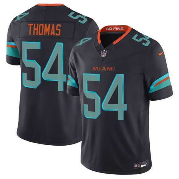Men%27s Miami Dolphins #54 Zach Thomas Black 2025 F.U.S.E. %27Rivalries%27 Vapor Limited Football Stitched Jersey Dzhi