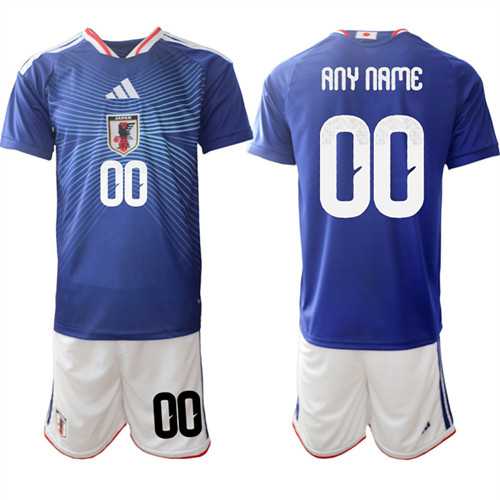 Men%27s Japan Custom Any Name And Number National Team FIFA x World Cup  Home Blue On Field Jers