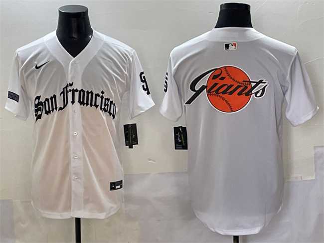 Men%27s San Francisco Team Big Logo White %27Gothic Fog Edition%27 Vapor Premier Limited Stitched Jersey