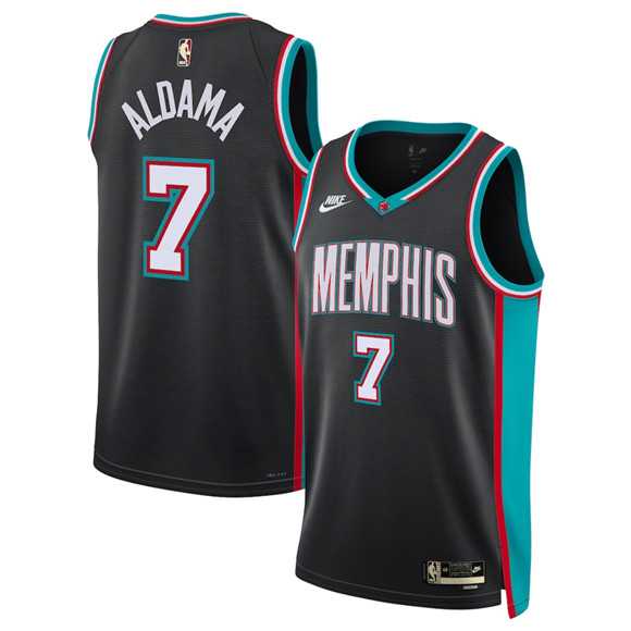 Men%27s Memphis Grizzlies #7 Santi Aldama Black 2025 Classic Edition Stitched Jersey Dzhi