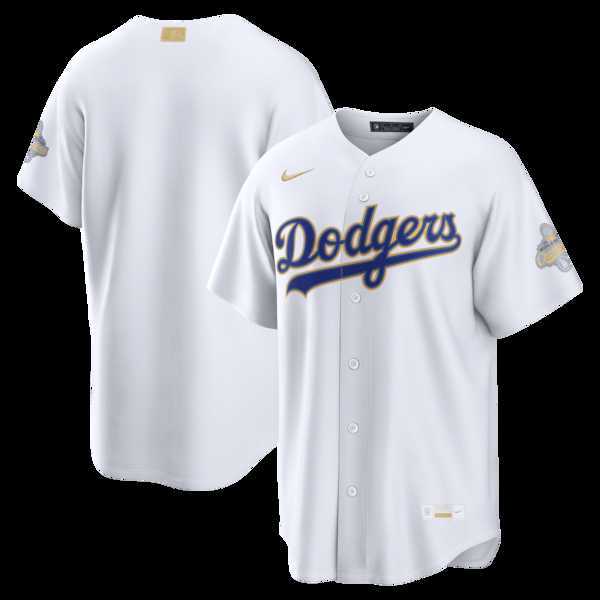Men%27s Los Angeles Dodgers Nike White 2026 Gold Collection Stadium Jersey Dzhi